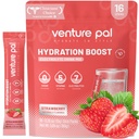 Venture Pal Free Electrolyte Power Packets - 液态日报IV 快速水分和党回收的饮料混合 → 5 Vitamins & 7 Electrolytes → Keto Friendly → Kent-GMO → 认证 Vegan → 16棒