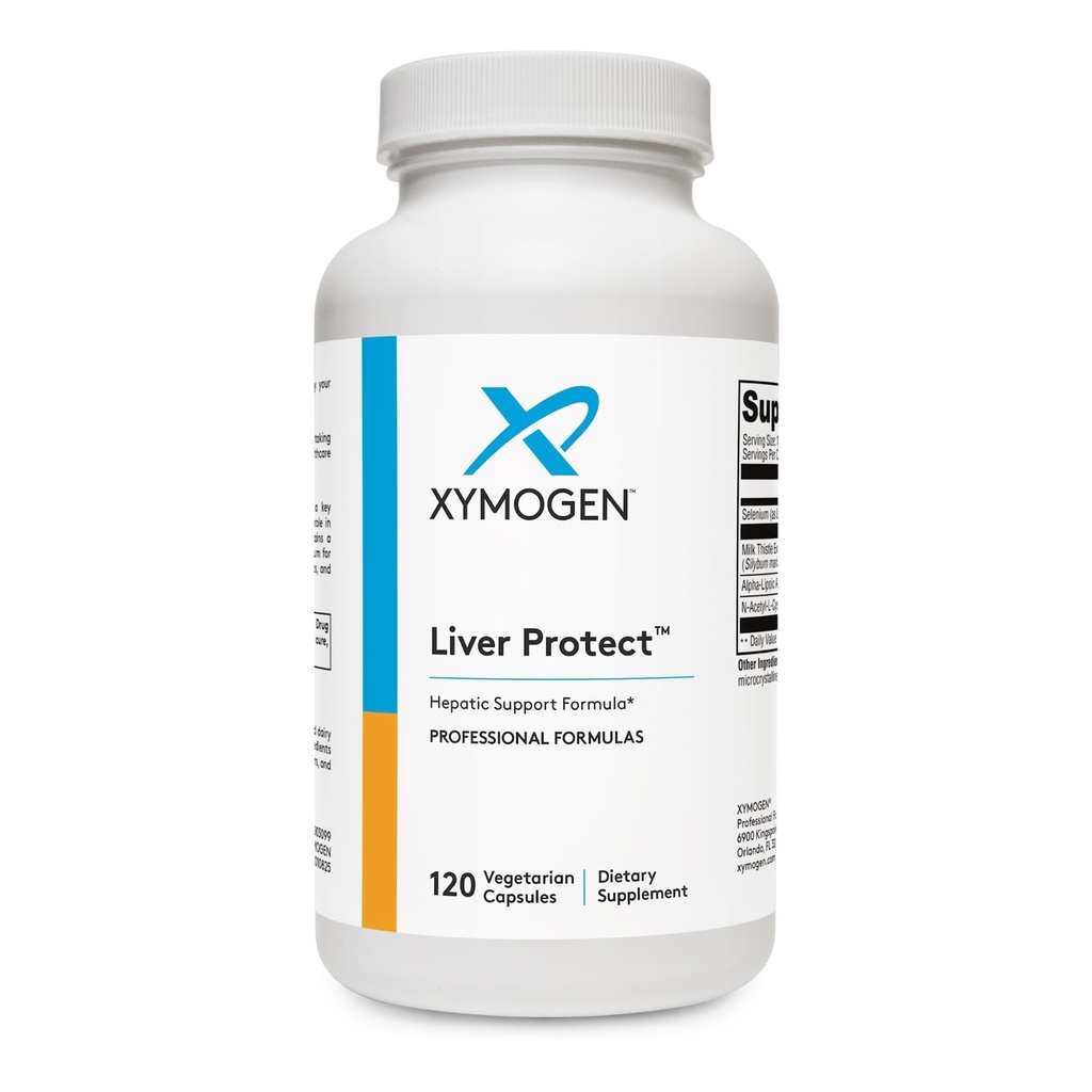 XYMOGEN Liver 保护 - 支持 Liver 健康 + Glutathione 生产 - 牛奶 硝酸盐 ALA Alpha-Lipoic Acid, N-乙酰-L-Cysteine, 硒 L-Selenomethionine (120 Capsules)