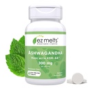 EZ 熔融剂溶解 KSM-66 Ashwagandha, 300 mg, 无糖, 压力, 睡眠和泥浆支持补充剂, 30天供应, Peppermint 寒味 - 1包