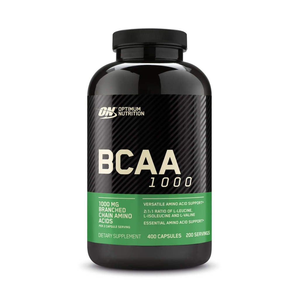 最佳营养 即时卡巴AA Capsules, Keto 友好分支链 基本氨基酸, 1000mg, 400 Count
