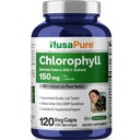 NusaPure Chlorophyll 200:1 提取物,每卡普尔120 植物卡普(非GMO, Vegan)150毫克至30,000毫克