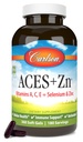 Carlson - ACES + Zn,维生素A,C,E + 硒和锌,多维特敏与锌,细胞健康与免疫支持,硒多维特敏,抗氧化剂,360软胶