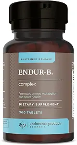 Endur-B Complex - 持续释放 - 维生素B 配有 B1, B2, B3, B6, B12, 叶酸, Biotin - 300片 - 耐力产品公司