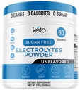 Keto Vitals Unflavored Electrolyte Powder Keto - Friendly Electrolytes with Potassium, Magnesium, Sodium, Calcium Keto Electrolytes 补充饮料 Mix QQ 无糖,零卡路里,零卡路里