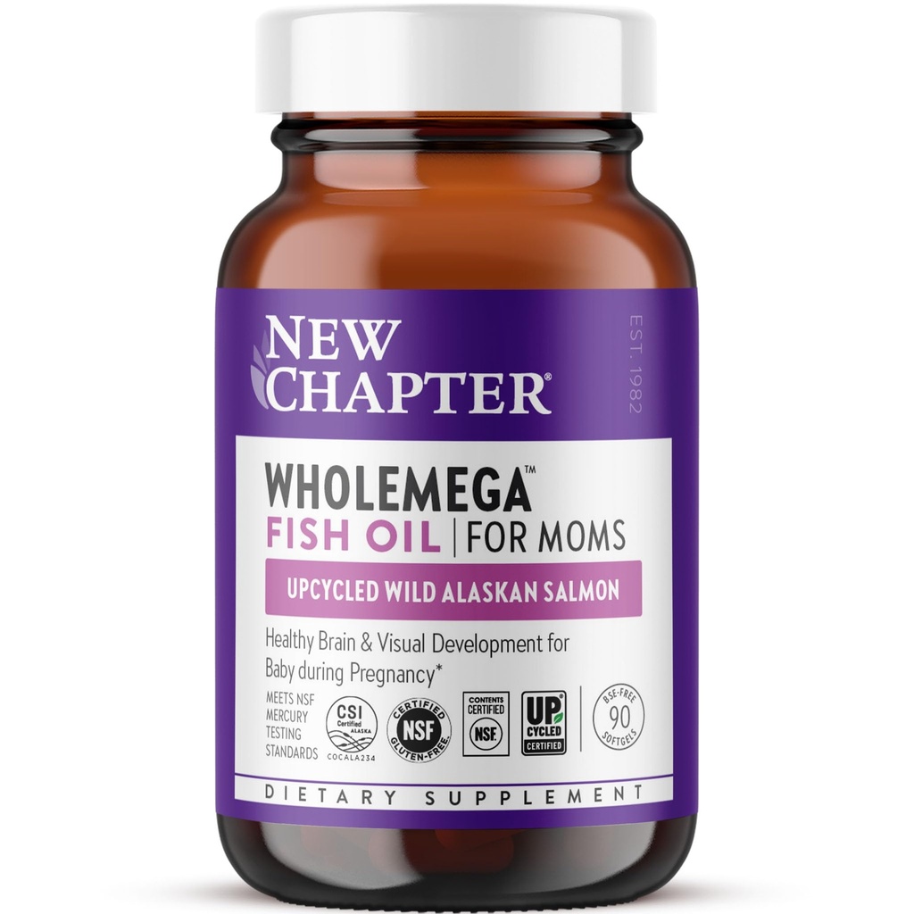 母亲鱼油补充品新章全美加,Tiny Capsules,每服2000mg,产前DHA与Omega-3+维生素D3用于产前和产后支助,每服500mg-90个计数