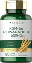 Carlyle KSM-66 Ashwagandha 600mg 120卡普列斯 与L-Theanine QQ Vegan, Non-GMO, Gluten Free 的摘录补编