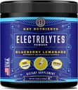关键NUTRIENTS 多维基电解石 无糖 - 新鲜蓝莓柠檬酸 电解石 - 耐力与能量补充 - 水分饮料 - 无卡路里 - 90种服务 - 美国制造