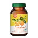 MegaFood Complex C - Vegan Imune 支持补充维生素C 250 毫克,用真食品制作,包括橙色,Cranberry & Brown Rice,Gluten - Free, Kosher - 60片,60种服务