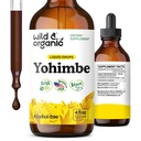 野生和有机 Yohimbe 男女补充剂 - 5毫克 Yohimbine 提取剂 Tincture - 无酒精 Yohimbe Bark Drops - Vegan, Non-GMO & 无糖 - 4 fl-oz