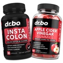 Colon Cleanser Detox & ACV Apple Cider Vinegar Gummys - 15日 Colon Clean Cleanse Pills Poop Flush & ACV Gummys 补充 - 肠胃Bowel运动 补充 Bloating Gut 支持
