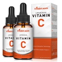 Liposomal 维生素C 2000mg 成人液体,高吸收VIT C, 最大限度的维生素C, 免疫系统和抗氧化剂支持, 60ML(2瓶)