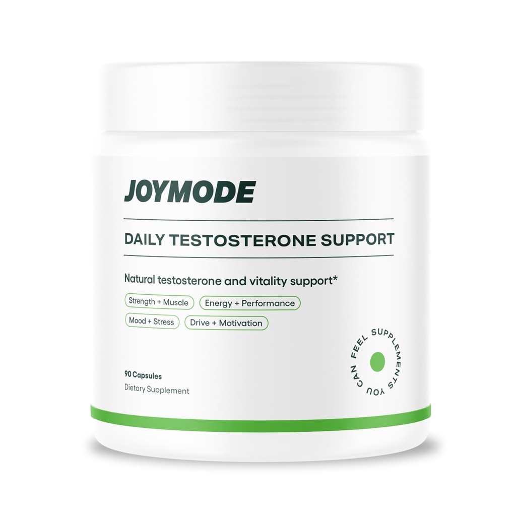 JOYMODE 测试酮支持综合体(180ct) - 男子自然补充物w/Ashwagandha,DIM,镁,锌和硼 - 包2