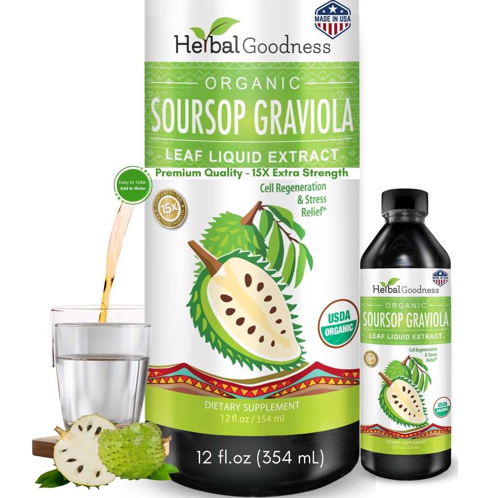 (原始内容存档于2018-09-25) (英语). Shebal Goodness Soursop Graviola Liquid Drops 12 Fl Oz - 15X 强有机瓜纳巴纳苏索普叶片提取 古特健康,细胞与免疫支持 Serene Soursop Drops - Vegan, Non-GMO, 在美国制造.