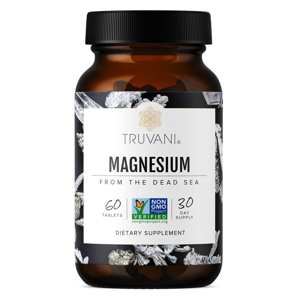 Truvani Magnesium 400mg Oxide 片 | 60 片  Support 支持冷静与睡眠,健康骨头,肌肉健康,消化健康 | 非GMO, Vegan Pills