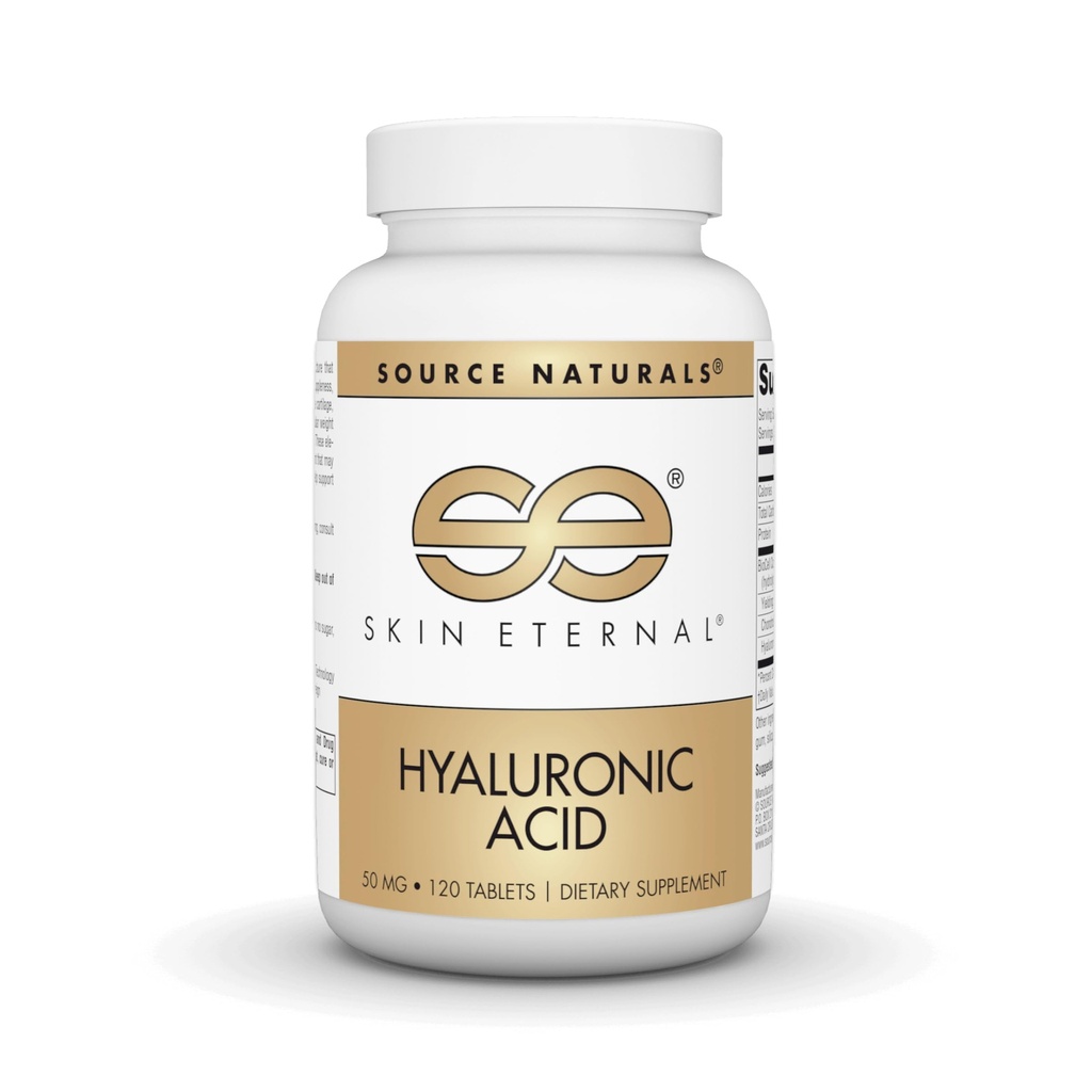 Source Naturals Skin Eternal Hyaluronic Acid, 50mg - 120 Tablets