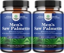 Saw Palmetto for Men with Beta Sitosterol - Saw Palmetto Extract Prostate Support Supplement for Men's Health & Better Bladder Control Plus Restoring Hair Supplement for Hair Health for Men - 2 Pack
