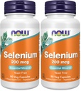 硒(L-Selenomethionine)200毫克,基本矿物*,90Veg Capsules(包2)