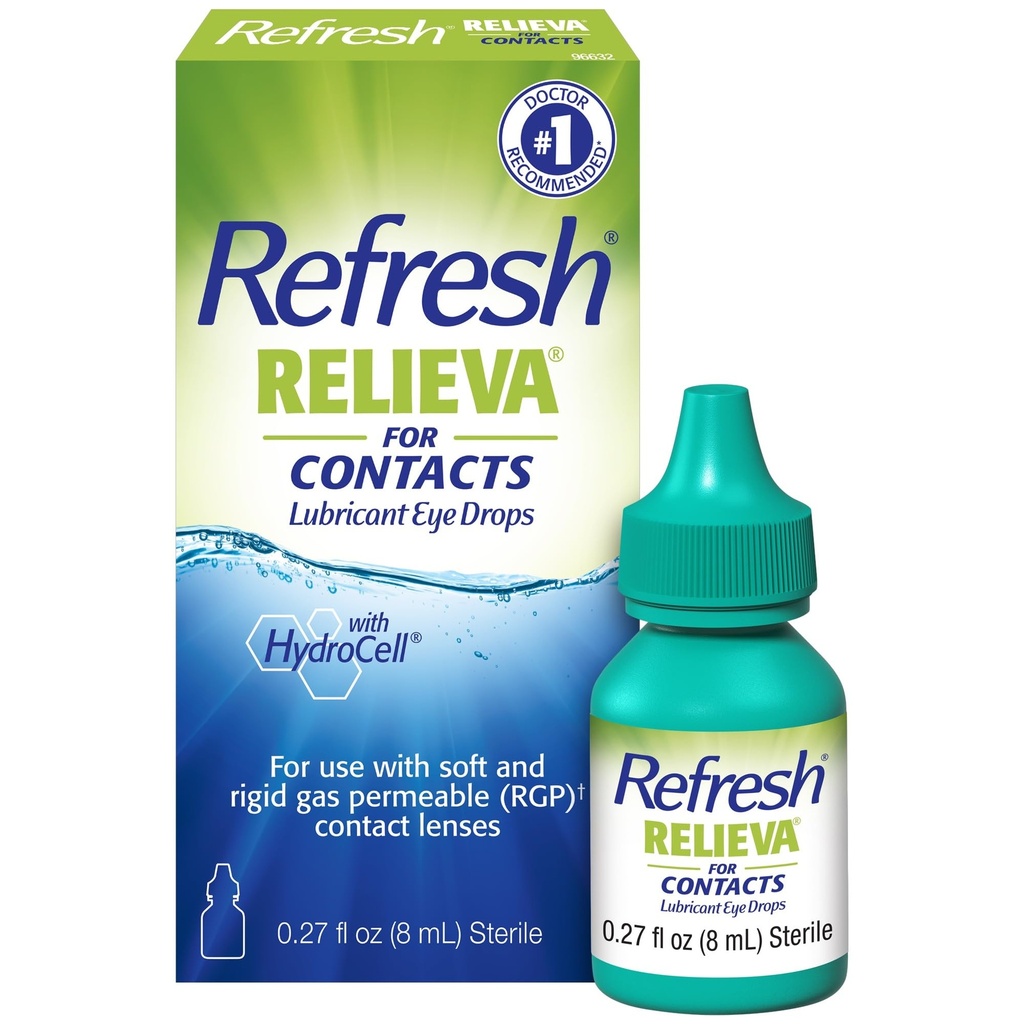 刷新接触润滑剂眼滴干眼珠,0.27 Fl Oz Sterile