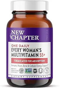 新章节 女性的多维塔明 50 Plus 手机能量,心脏和免疫支持 20+营养 + Astaxanthin - 每个女性的单一日报 55+, Gentle on the Tommach, 96 Count