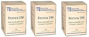 Ferrex 150 Polysaccharide 铁复合物 Capsules by Breckenridge - 100 Ea by Marble Medical 互联网档案馆的存檔,存档日期2013-12-22.