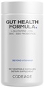 Codeage Gut Health Supplements Vegan Formula - L Glutamine, Zinc, Turkey Tail Mushroom Powder, Tonic Mushroom, Maitake, Micro Algae, Mineral, Licorice Root DGL - Probiotics, Prebiotics - 180 Capsules