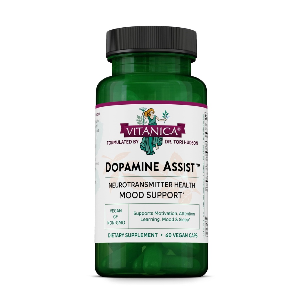维塔尼卡·多巴胺辅助剂,Dr Producted Dopamine Supplement, L-Tyrosine, Mucuna Pruriens 神经递质 Mood 支持,维生素 B6, Folate, Green Tea Expless Quercetin Vegan, 60 Capsules