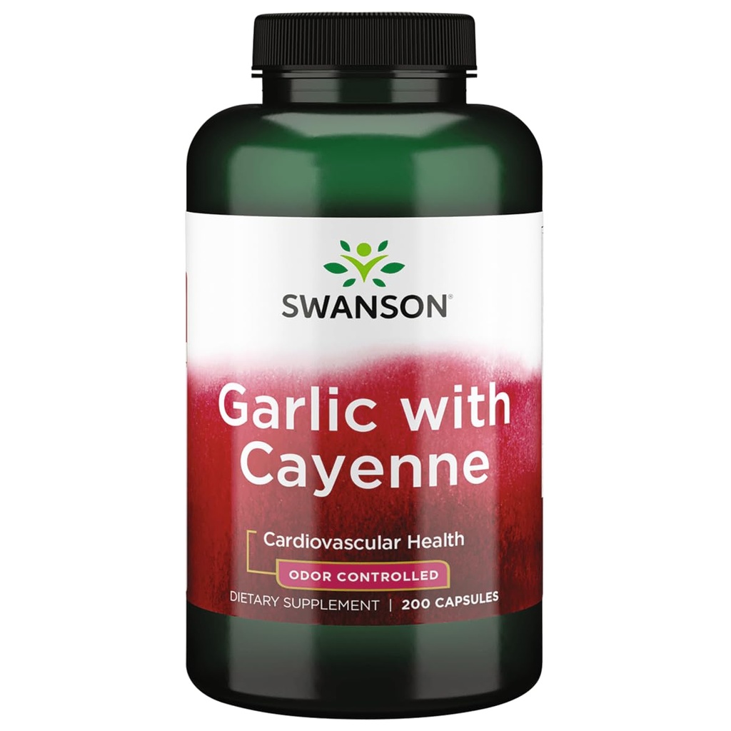 斯旺森大蒜加Cayenne 200卡普勒