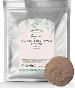 西星植物学 Burdock 根粉有机 - 抗氧化剂的自然来源,Loose Herb for Tea, Rice, Soup & Stews, 认证 Kosher, Non-GMO - Bulk 1 lb Bag