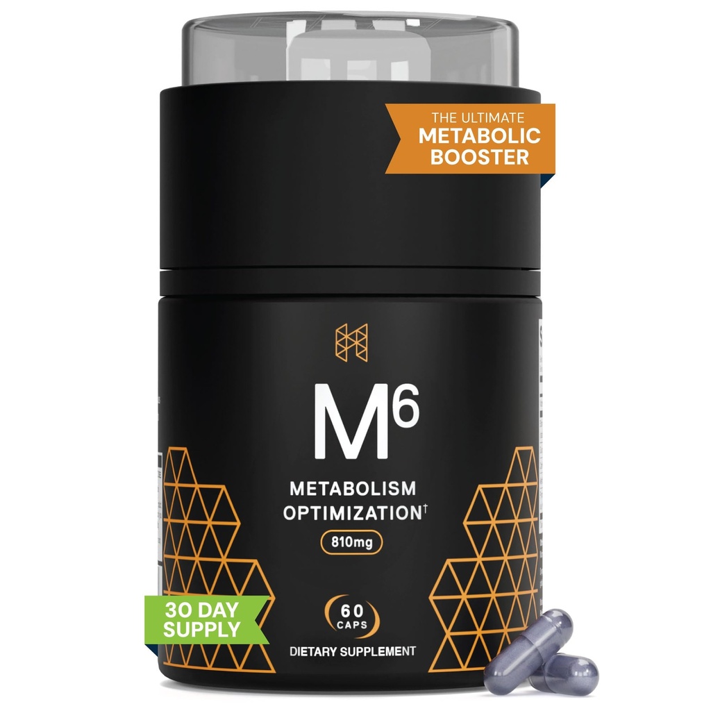 高性能营养代谢促进剂,HPN M(6) Fat Burner,自然体重损失补充剂,支持Lean Muscle,增加能量,Vegan友好,临床试验,60卡普尔