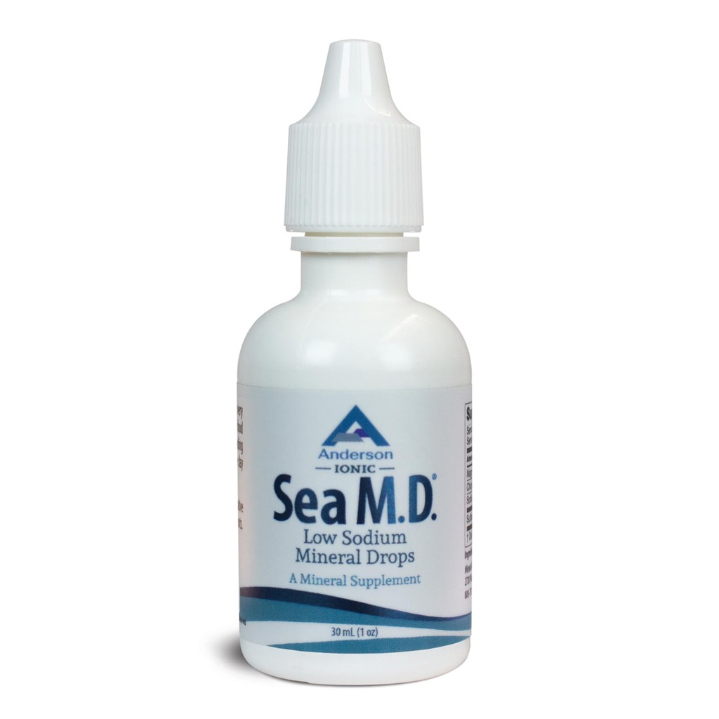 Anderson Sea M.D. 集中追踪矿泉水、电解镁补充剂、肌肉干燥剂、液态镁和追踪矿泉水中的艾滋病,易取(1 Ounce)