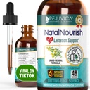 Rejuvica Health Natal Nourish - 高级哺乳辅助补充 - 液体交付更好的吸收 - Fenugreek, 祝福的Tedle, Anise, Fennel & More!