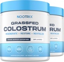 Nootrix Grassfed Colostrum Supplement + 支持古特健康,豁免,肌肉复苏 + 推动毛发生长和 Radiant Skin → Bovine Colostrum 超级食品 + 不喜欢的粉末 + 120 服务
