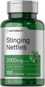 Horbäach Stingle Nettle Capsules 2000mg 150 伯爵 Herbal Leaf 摘录 补编 | Non-GMO, Gluten Free