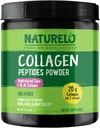 NATURELO Collagen Peptide Powder,水解Collagen I & III型,皮肤毛发和联合健康 -- -- 不受欢迎,16 Ounces | 45