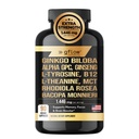 金戈·比洛巴 与Panax Ginseng L Tyrosine 一起配以L Theanine, Bacopa monnieri, Rhodiola Rosea, Phosphatidylserine, B12, MCT, DMAE - 复合型在美国制造