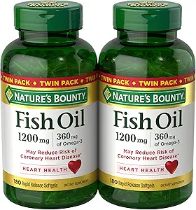 Natureís Bounty Fish Oil, 360 Counter (Pack of Two) (原始内容存档于2019-09-19).