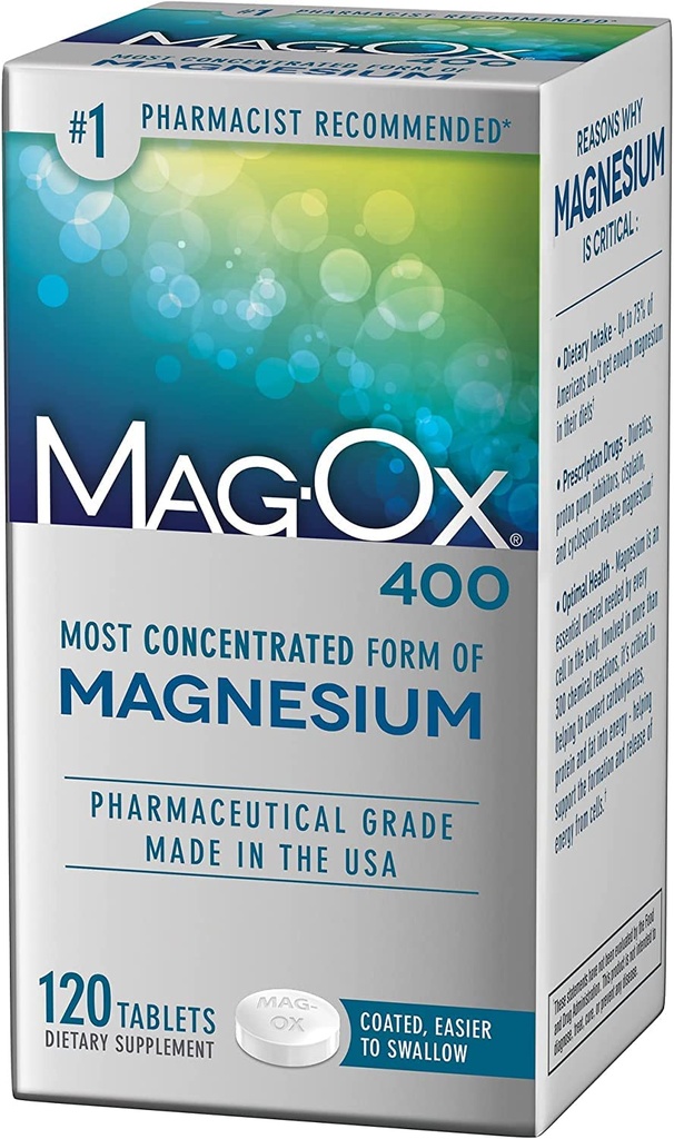 Mag-Ox 400 镁补充剂 -- -- 120块,包件4