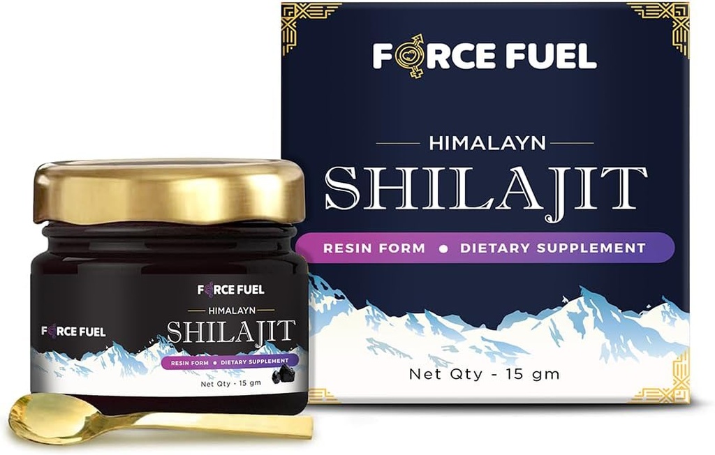 Shilajit纯喜马拉雅有机物Shilajit Resin - 男女金品级100%补充品 - 天然Shilajit Resin 具有85+痕量矿物和富尔维酸,用于聚焦、能源和豁免30天的供应