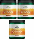 Swanson 维生素C 粉末 100%纯Ascorbic酸、免疫系统支持、皮肤健康、心血管健康、抗氧化剂补充剂1000毫克(每服) 1磅454克(3包)