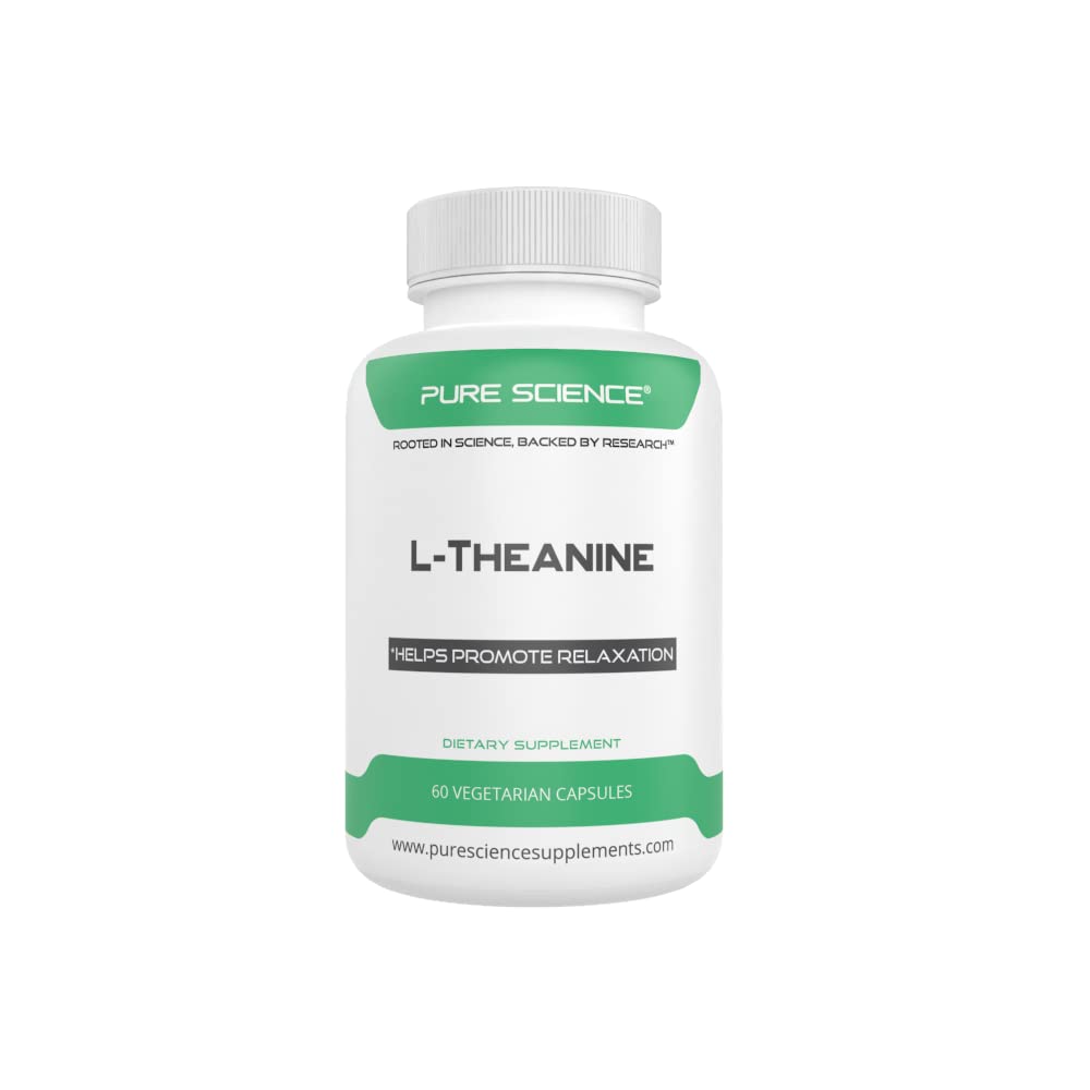 纯科学 L-Thenine 补充400mg - 促进放松与健康压力管理 - 60个蔬菜笼盖