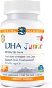 北欧自然项目 Pro DHA Junior,草莓 - 180 Mini Chewable Soft Gels - 250 mg 总 Omega-3 配有 EPA & DHA - 大脑发育和视觉功能 - 非GMO - 45 服务