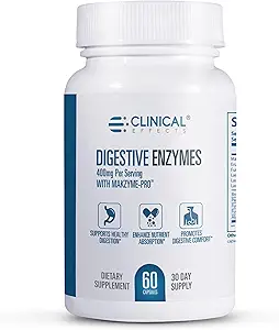 与Makzyme-Pro-Gut Health Enzyme-Gut Health Enzyme和Probiotic 辅助消化,营养吸收,消化舒适 - 60 Vegan 补充 Capsules-美国制造