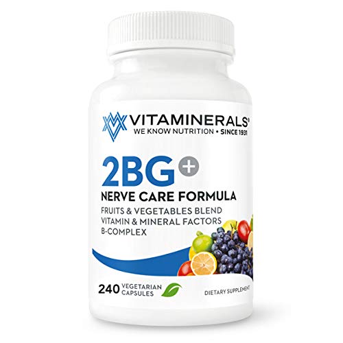 Vitaminerals 2BG+TM B 复杂免疫支持 高概率B 复杂 + 水果和蔬菜 + 240 Veggie Caps