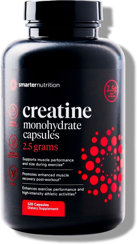含2500mg(2.5g)Per service、Vegan Capsules-工作前和工作后恢复支持、促进肌肉质量和耐力-120个计数[60天供