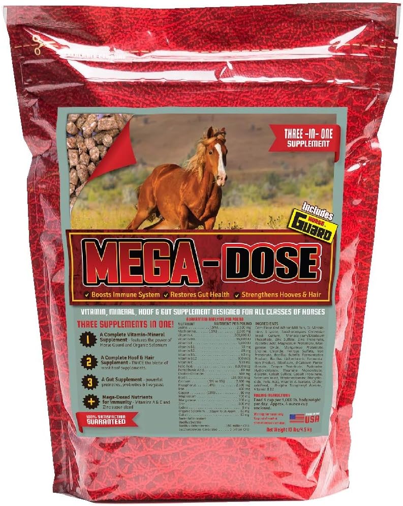 Mega Dose 10 lb, Equine Vitamin Mineral with a full service of horse guard Supplement & Hoof Guard(马卫和胡夫卫) 特大剂量10 lb, Equine Vitamin Minerals 配有全功能的马卫和胡夫卫