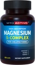 5-in-1 镁复合物 - 高吸收量 - 氯化镁 Glycinate, Malate, Citrate, Taulate, & Apartate for Nerves, Muscles, Bones → 60 Capsules → 镁补充物