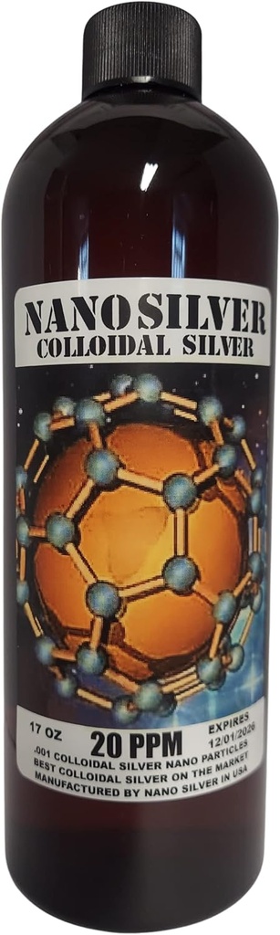 纳诺银合金 银合金 51 Ounces 三瓶 | Colloidal银合金 |矿物补充品