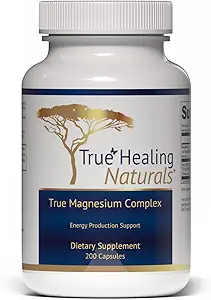 True Healing Naturals - True Magnesium Complex - 能源生产支持 - 3 Kinds of Magnesium - 200 Vegetarian Capsules (英语).