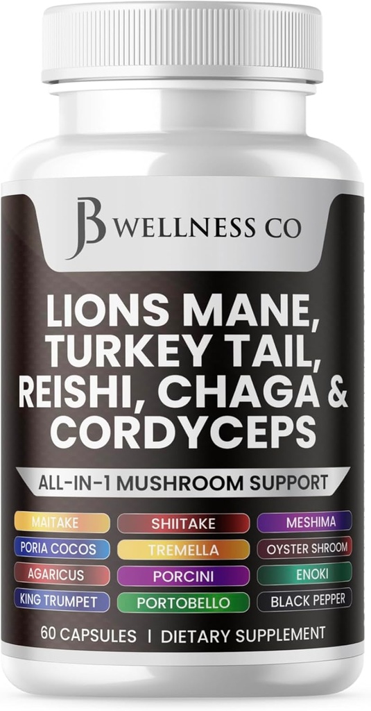 Lions Mane 补充认知支持、与土耳其的免疫健康