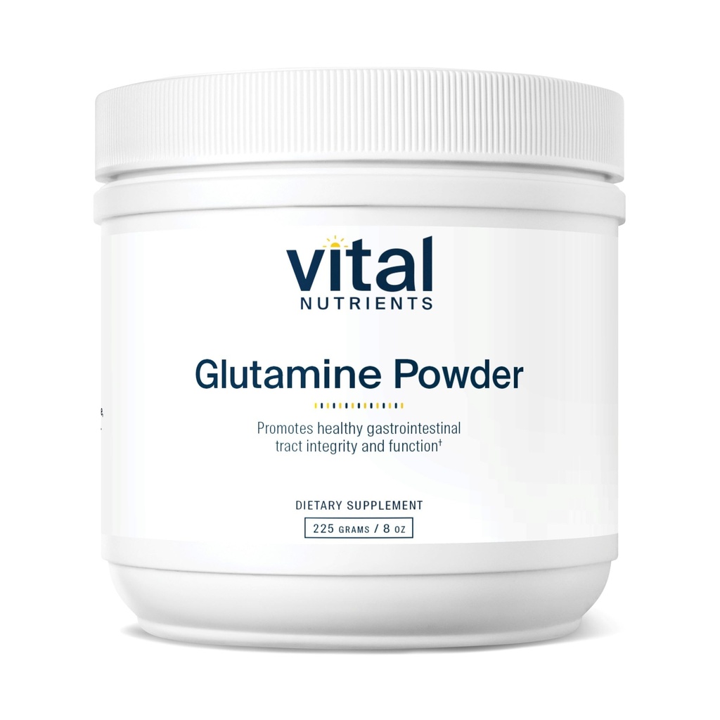 重要营养素 Glutamine 粉末 - 健康胃肠道切克函数 - Gluten,乳品,无豆 - 非GMO - 225g/8 oz L-Glutamine 粉末